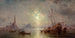 Venise udsigt over San Giorgio Maggiore - Franz Richard Unterberger — visning af kunstværket