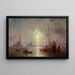 Venise udsigt over San Giorgio Maggiore - Franz Richard Unterberger — indrammet kunstværk på væggen