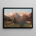 Vue des Dolomites Lago di Landro - Franz Richard Unterberger — indrammet kunstværk på væggen