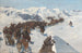 Traversée par Argutinsky à travers les montagnes enneigées du Caucase en 1853 - Franz Roubaud — visning af kunstværket