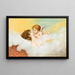 Venus og Cupidon i Art Nouveau-stil - Franz Rösler — indrammet kunstværk på væggen