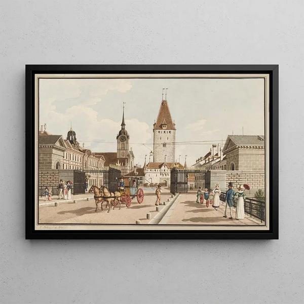 Franz Schmid - Ansicht des Neuen Murtentors in Bern.webp