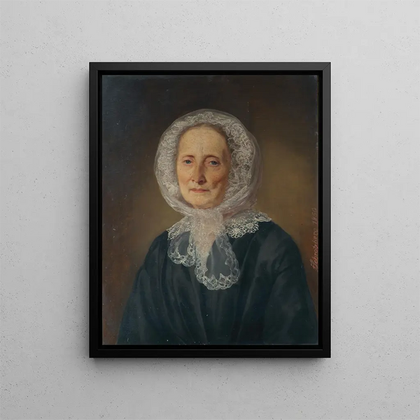 La mère de l'artiste - Franz Schrotzberg — indrammet kunstværk på væggen