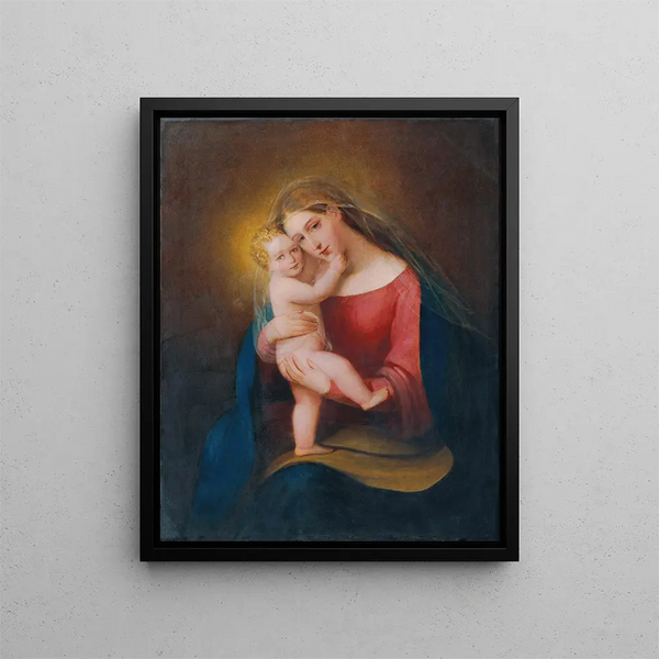 Madonna ma joue - Franz Schrotzberg — indrammet kunstværk på væggen