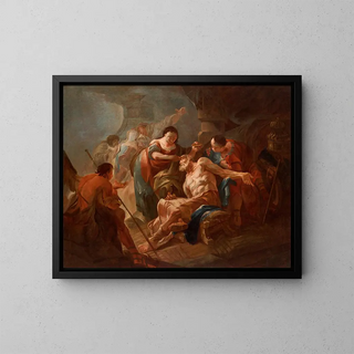 Franz Sigrist the elder - Der junge Tobias heilt seinen Vater mit der Fischgalle.webp
