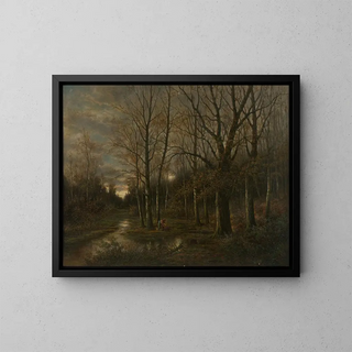 Franz Stephan Paschinger - Aulandschaft bei Lundenburg.webp