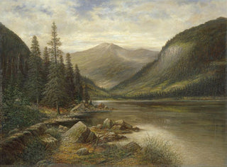 Franz Stephan Paschinger - Erlaufsee mit kahlem Gipfel im Hintergrund.webp