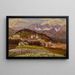 Vue de Kitzbühel - Franz Walde — indrammet kunstværk på væggen