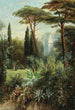 et romantisk slotpark i syd - Franz Xaver Birkinger Source: Tableau Un parc romantique de château dans le sud - Franz Xaver Birkinger | Reproduction — visning af kunstværket