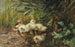 Poussins et un papillon - Franz Xaver Birkinger — visning af kunstværket