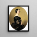 Portrait af baronessen Henri Hottinguer og Caroline Delessert - Franz Xaver Winterhalter — indrammet kunstværk på væggen
