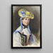 Prinzessin Liechtenstein i kostume - Franz Xaver Winterhalter — indrammet kunstværk på væggen