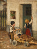 Le teckel malade - Franz von Defregger — visning af kunstværket