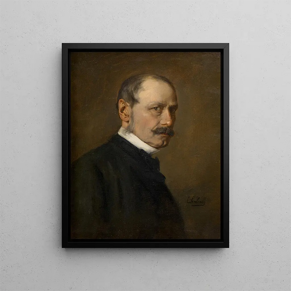 August Pettenkofen maler - Franz von Lenbach — indrammet kunstværk på væggen