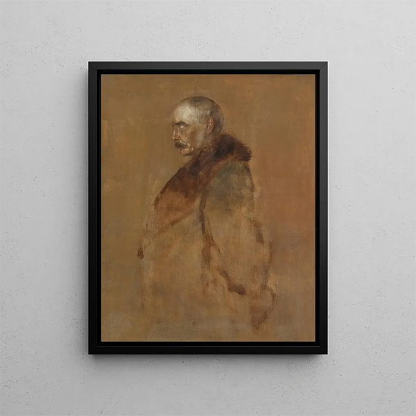 Chlodwig, prins af Hohenlohe, prins af Schillings 1819-1901 - Franz von Lenbach — indrammet kunstværk på væggen