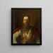 Kronprins Frederik Wilhelm, senere Frederik III, tysk kejser og kongen af Preussen - Franz von Lenbach — indrammet kunstværk på væggen