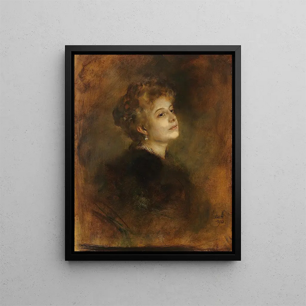 Lily von Poschinger - Franz von Lenbach — indrammet kunstværk på væggen