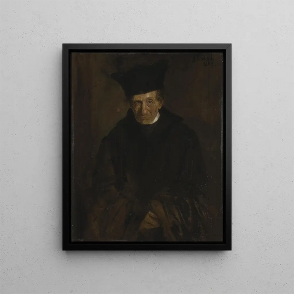 Den teolog Ignaz von Döllinger - Franz von Lenbach — indrammet kunstværk på væggen
