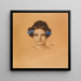 Portrait af pigen Mary - Franz von Stuck — indrammet kunstværk på væggen