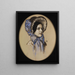 Portræt af pigen Marie - Franz von Stuck — indrammet kunstværk på væggen