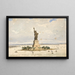 La statue de la Liberté - Frédéric Auguste Bartholdi — indrammet kunstværk på væggen