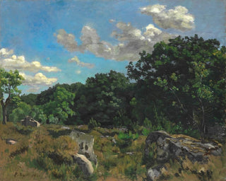 Landskab i Chailly - Frédéric Bazille — visning af kunstværket