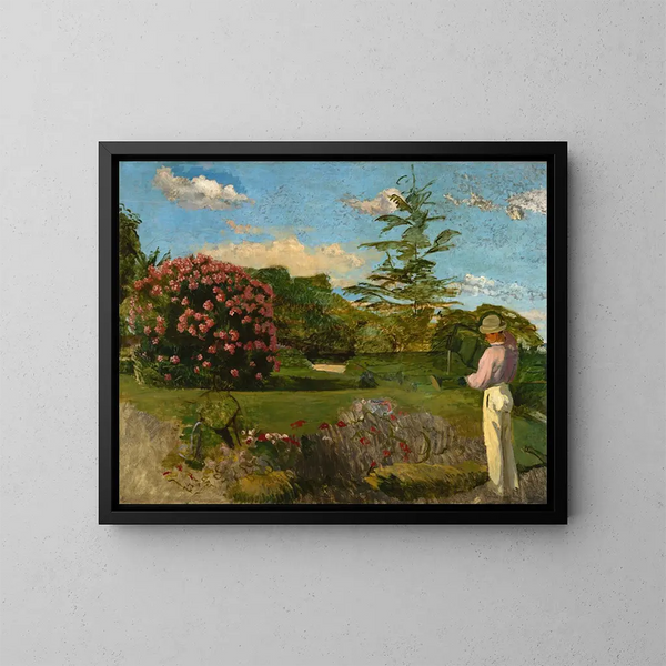 Le Petit Jardinier - Frédéric Bazille — indrammet kunstværk på væggen