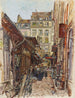 Indendørs af Marché des Enfants Rouges i 1907 3. arrondissement - Frédéric Houbron — visning af kunstværket