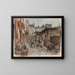 Le Marché des Enfants Rouges à l'Ouest sous la pluie i 1907, 3. arrondissement - Frédéric Houbron — indrammet kunstværk på væggen