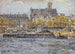 "Le quai de l'Hôtel-de-Ville et l'église Saint-Gervais-Saint-Protais" af Frédéric Houbron — visning af kunstværket