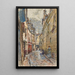 Rue Chanoinesse i 1905, 4. arrondissement - Frédéric Houbron — indrammet kunstværk på væggen