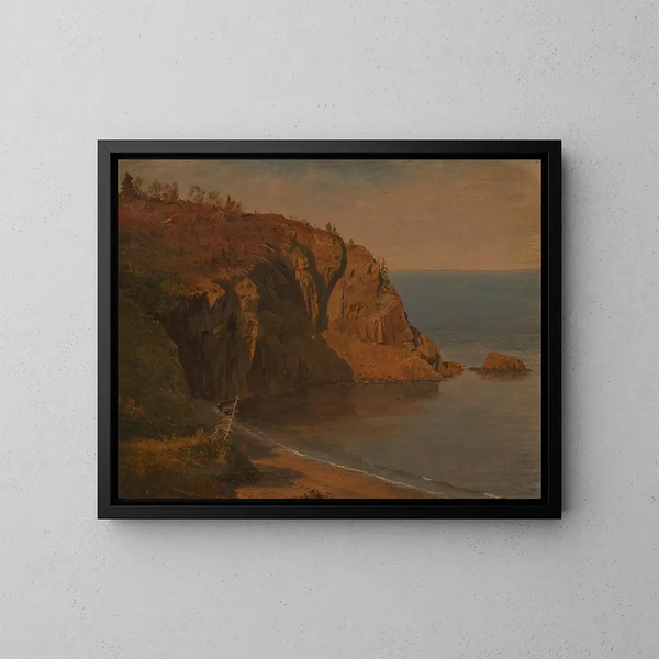 Côte de l'île Grand Manan, Canada - Frederic Edwin Church — indrammet kunstværk på væggen