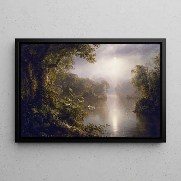 Le Fleuve de Lumière - Frederic Edwin Church — indrammet kunstværk på væggen