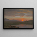 Vallée de l'Hudson, New York, ved solnedgang - Frederic Edwin Church — indrammet kunstværk på væggen