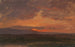 Vallée de l'Hudson, New York, med solnedgang bag Catskill-bjergene - Frederic Edwin Church — visning af kunstværket