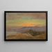 Solnedgang i Hudson-dalen - Frederic Edwin Church — indrammet kunstværk på væggen