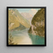 Königssee i Bayern - Frederic Edwin Church — indrammet kunstværk på væggen
