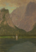 Königssee nær Berchtesgaden Bayern - Frederic Edwin Church — visning af kunstværket