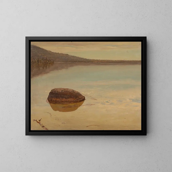 Lac Katahdin - Frederic Edwin Church — indrammet kunstværk på væggen