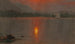 Coucher de soleil sur le lac Millinocket - Frederic Edwin Church — visning af kunstværket