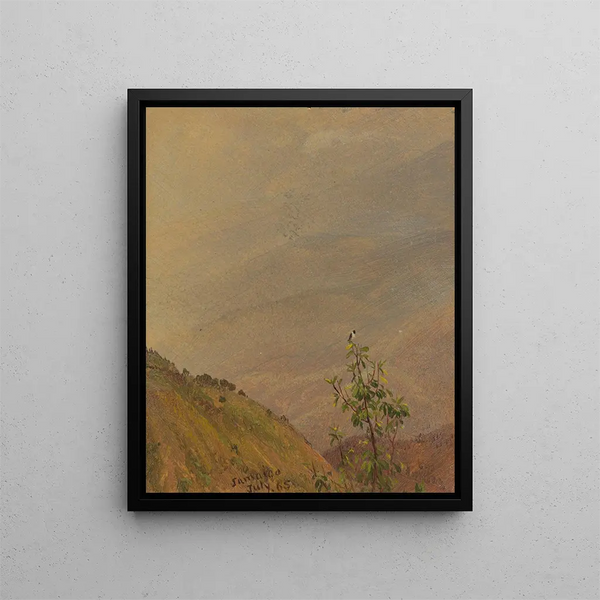 Landskab VI - Frederic Edwin Church — indrammet kunstværk på væggen
