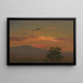 Landskab ved solnedgang, Hudson NY - Frederic Edwin Church — indrammet kunstværk på væggen