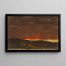 Landskab ved solnedgang - Frederic Edwin Church — indrammet kunstværk på væggen