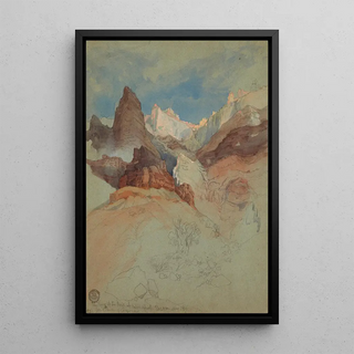 Frederic Edwin Church - Looking up the Trail at Bright Angel Grand Canyon Arizona.webp