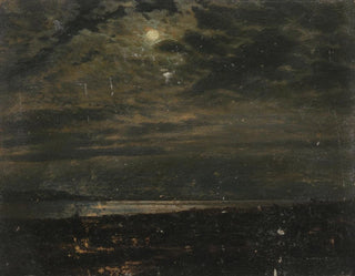 Lune sur la côte du Maine - Frederic Edwin Church — visning af kunstværket