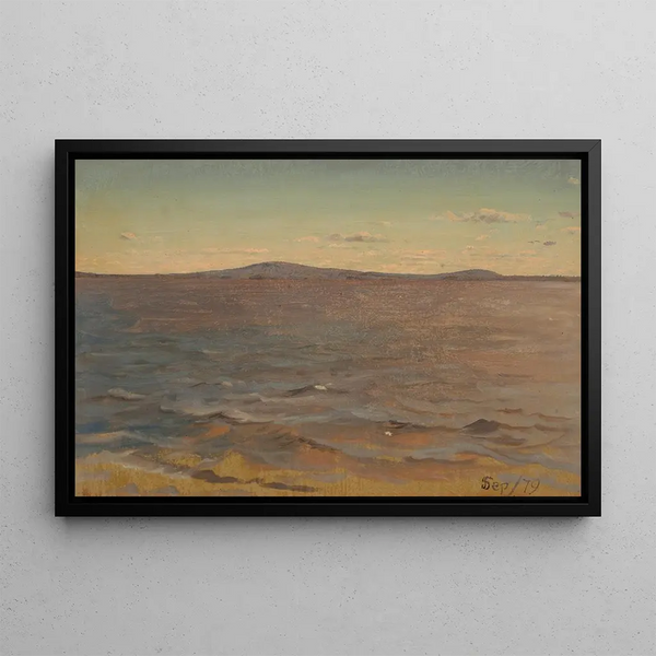 Voresøer ved Maine-kysten - Frederic Edwin Church — indrammet kunstværk på væggen