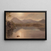 Monts Katahdin og Turner fra Katahdin-søen, Maine - Frederic Edwin Church — indrammet kunstværk på væggen