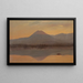 Mont Katahdin set fra Katahdin-søen - Frederic Edwin Church — indrammet kunstværk på væggen