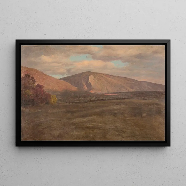 Mont Katahdin fra sydvest - Frederic Edwin Church — indrammet kunstværk på væggen