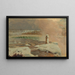 Rivière og Niagara-fald under sneen - Frederic Edwin Church — indrammet kunstværk på væggen